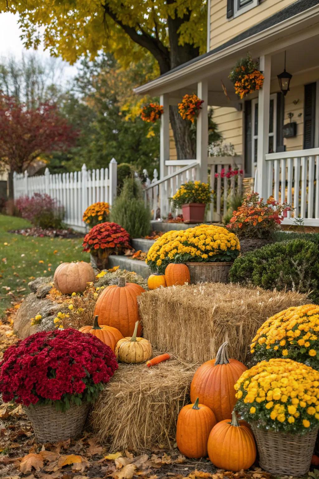 A harmonious mix of harvest and Halloween.