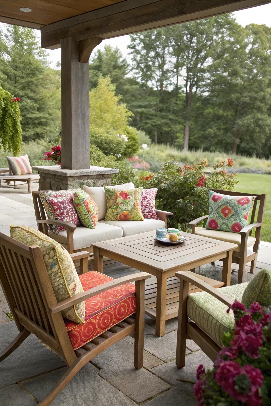 Everlasting furniture keeps outdoor living comfortable in any season.
