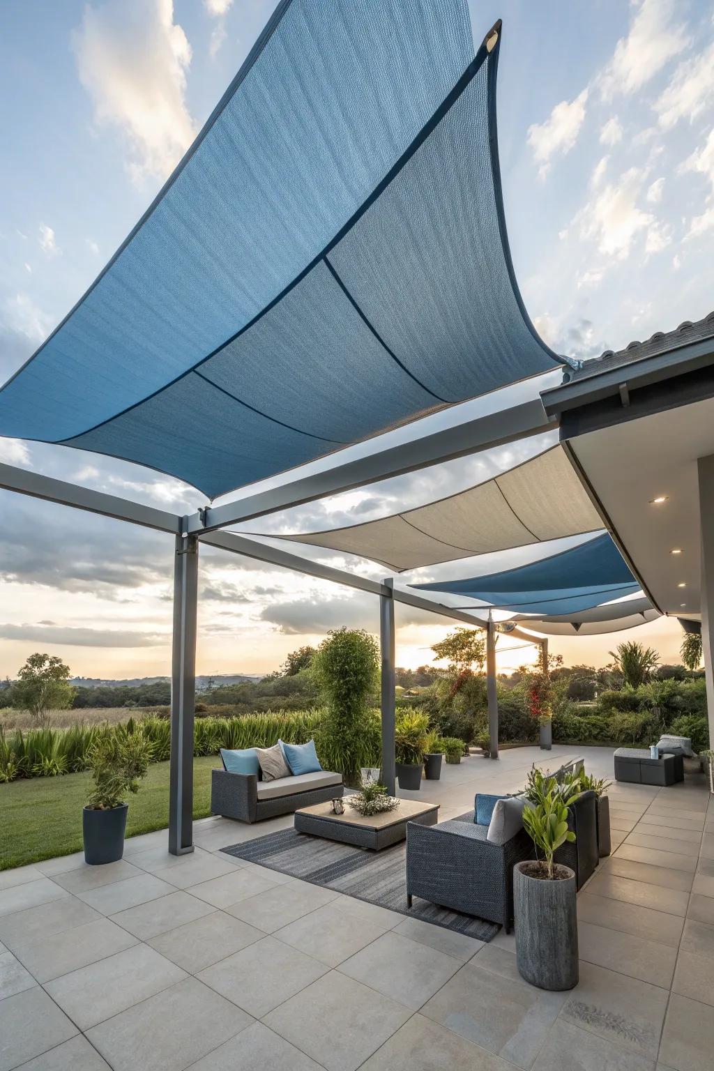 Adaptable shades offer personalization and flexibility for any outdoor setting.