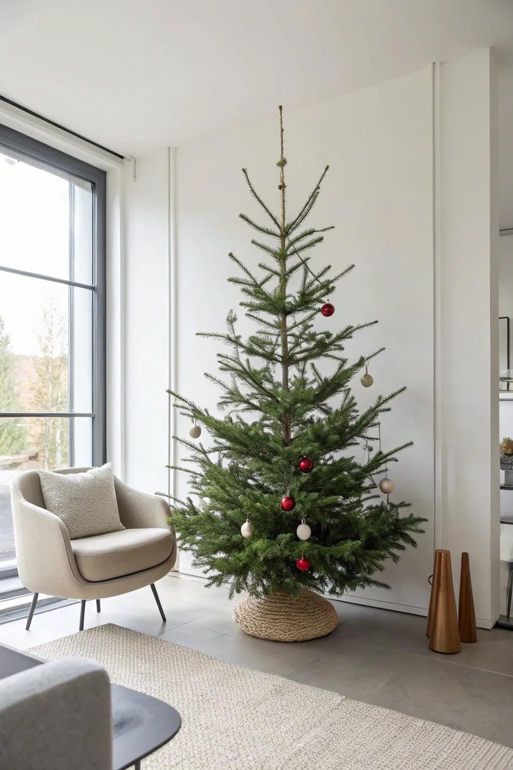Minimalist beauty with a simple yet impactful pencil tree.