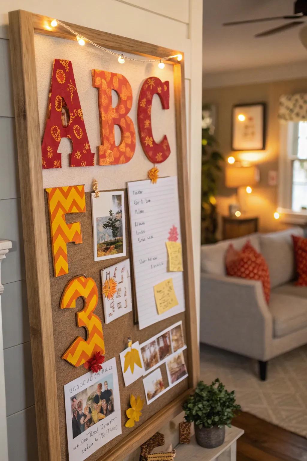 Fire-themed letters make the message stand out dramatically.