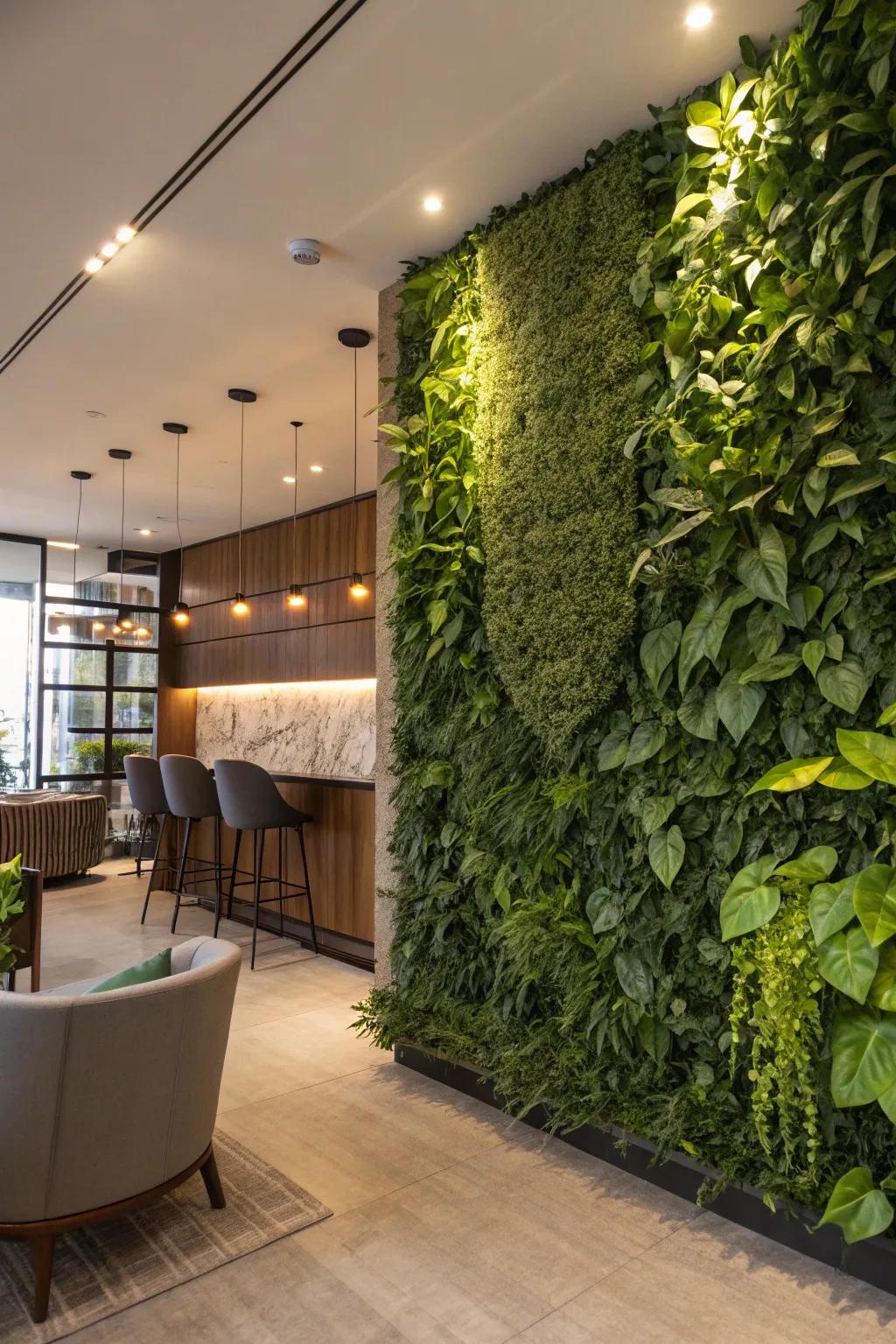 A foliage-rich setting provides a rejuvenated and organic photo environment.