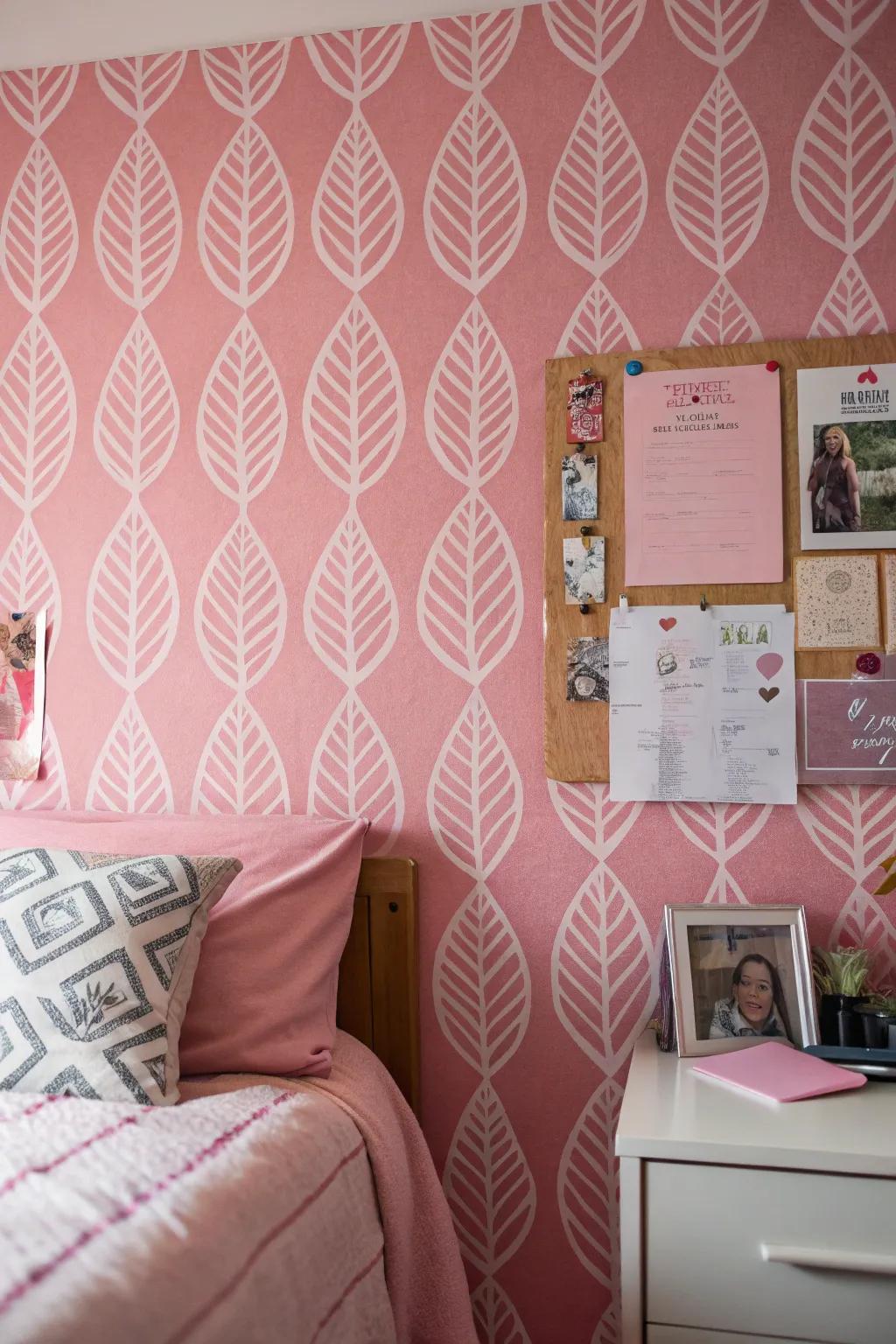 Removable wallpaper offers a temporary yet stylish update.