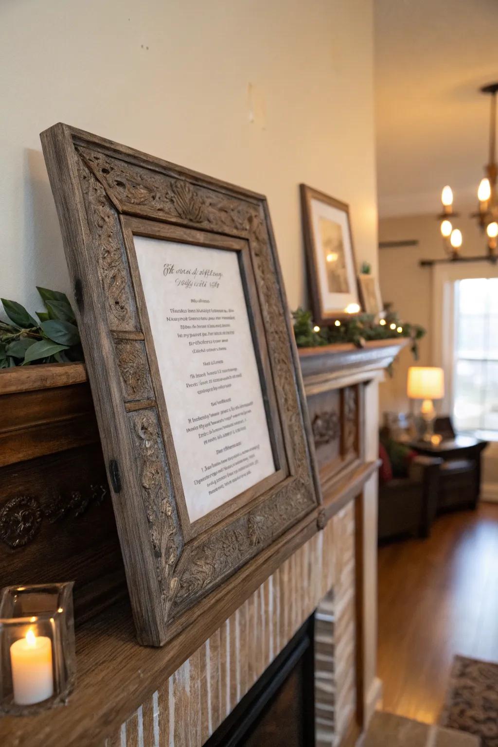 Country frames provide a cozy, unique feel to your residence.