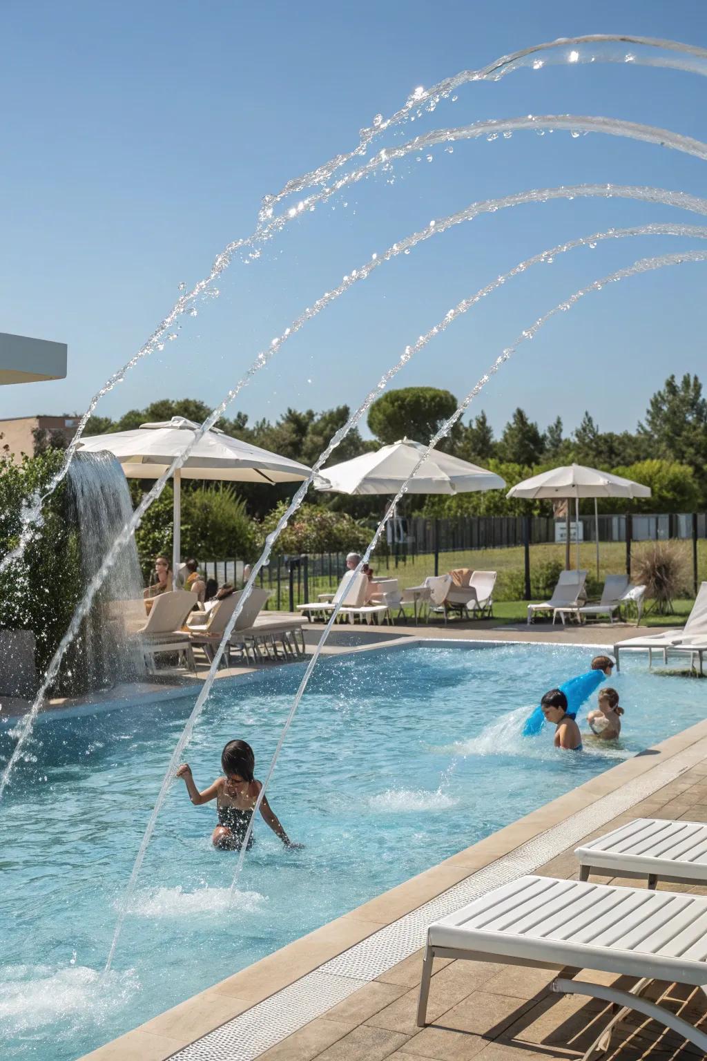 Deck jets introduce grace and delight to your pool area.