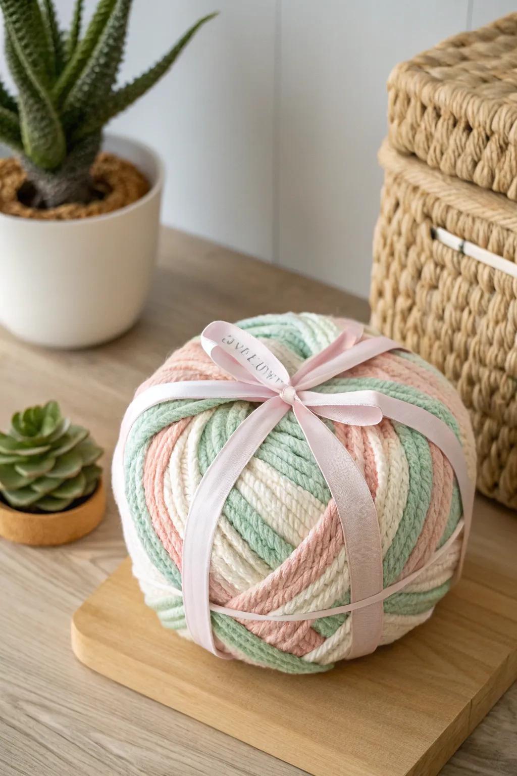Unravel the joy: A fun yarn-wrapped surprise!