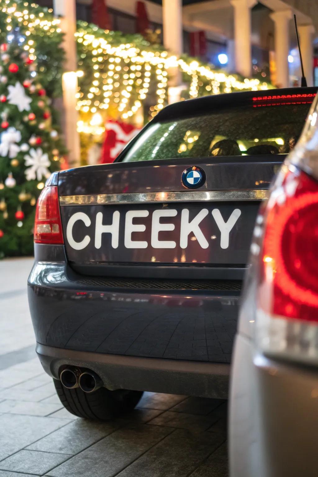 Bumper notes contribute a humorous element to the celebration.