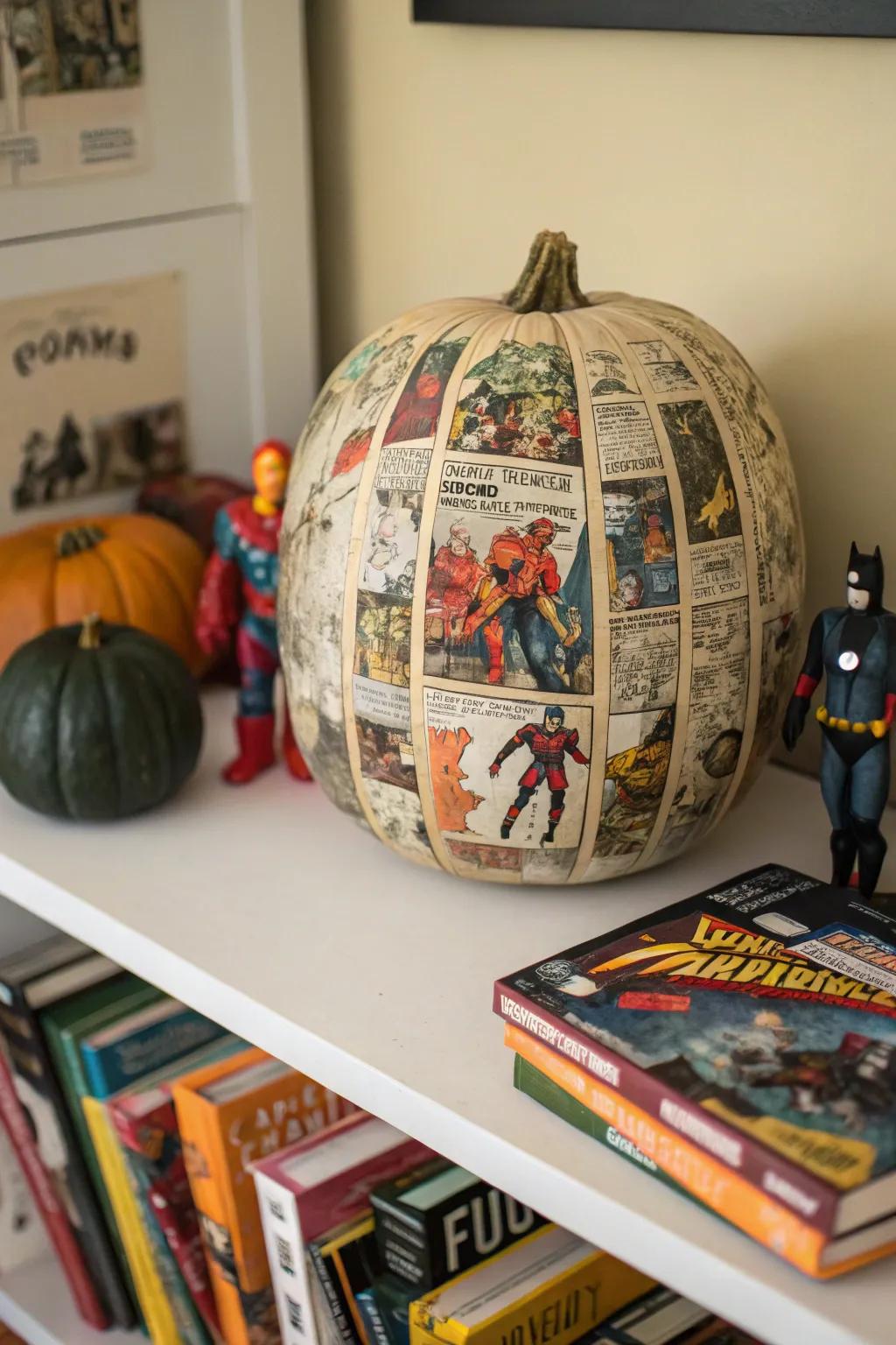 Comic book pumpkins are a sensation among superhero enthusiasts.