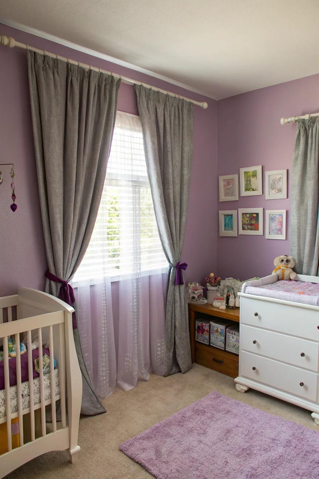 Complementary curtains add depth and elegance.