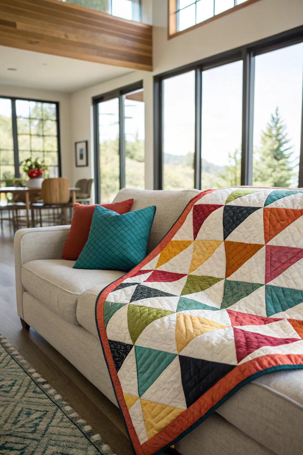 Cording appends professional feel and magnitude to quilt borders.