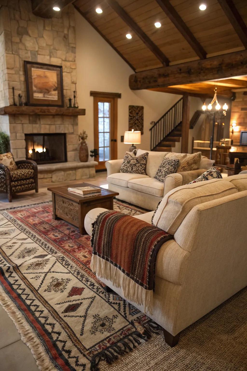 Textural layers impart warmth and dimension to any space.