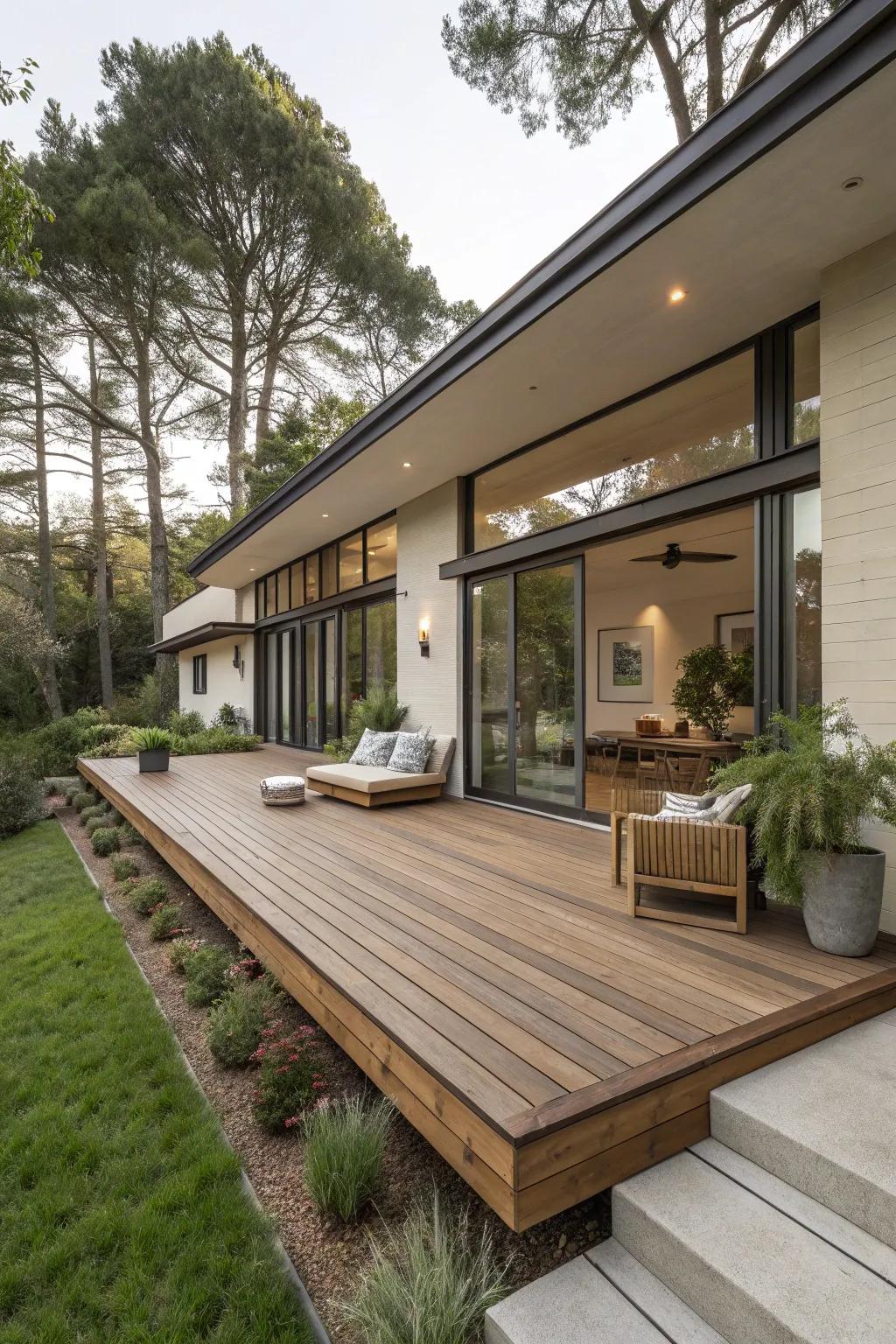 Achieve harmony by weaving your deck with home architecture.
