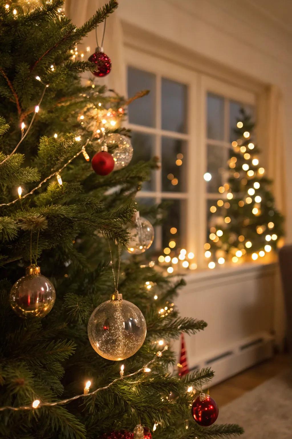 Crystal decorations infuse sophistication and elegance.