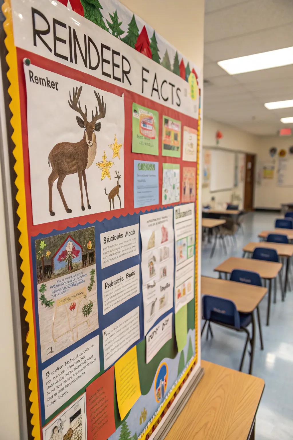 Instructive facts append an enlightening spin to your reindeer display.
