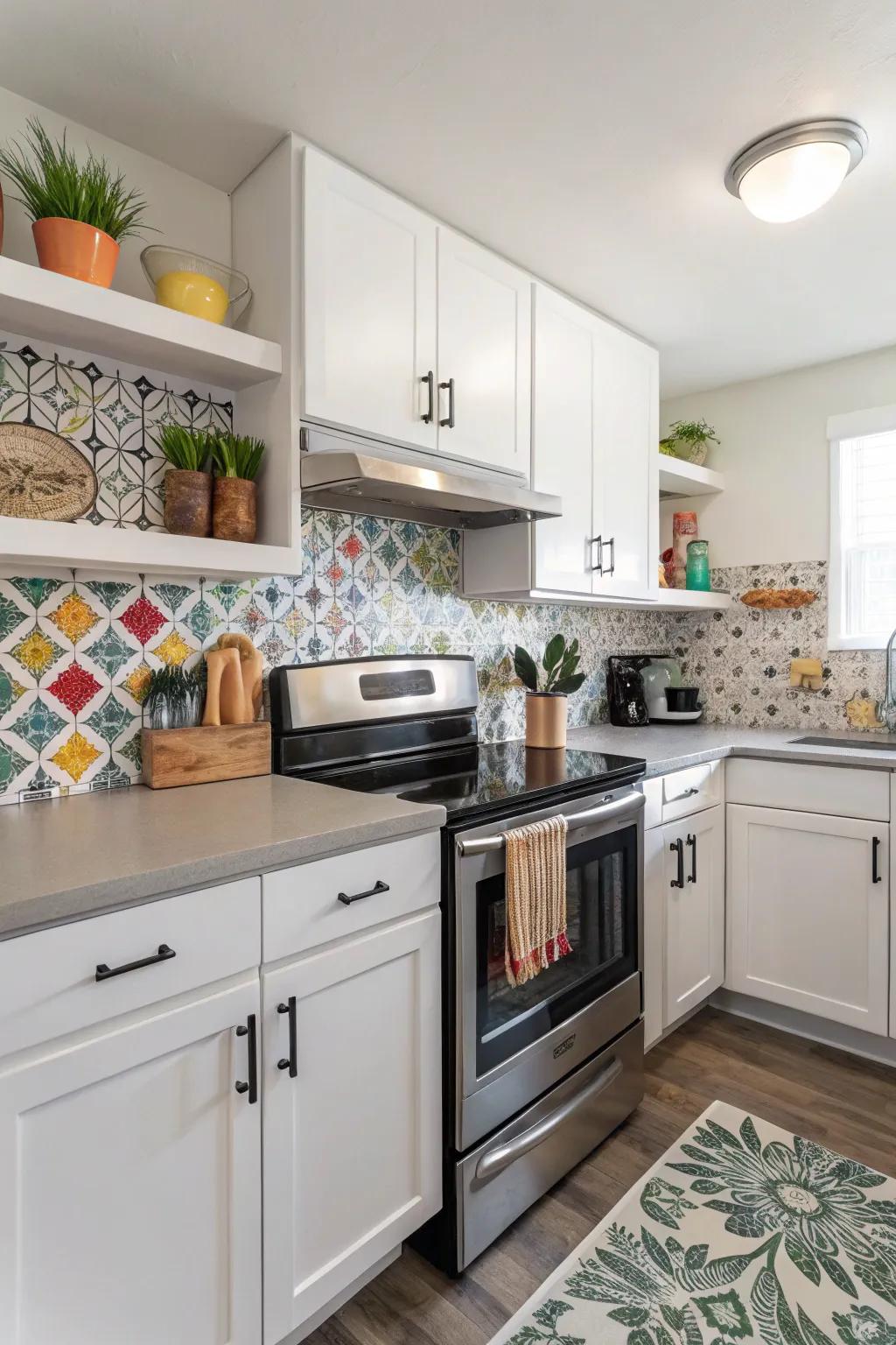 Modernize your kitchen using a detachable backsplash.