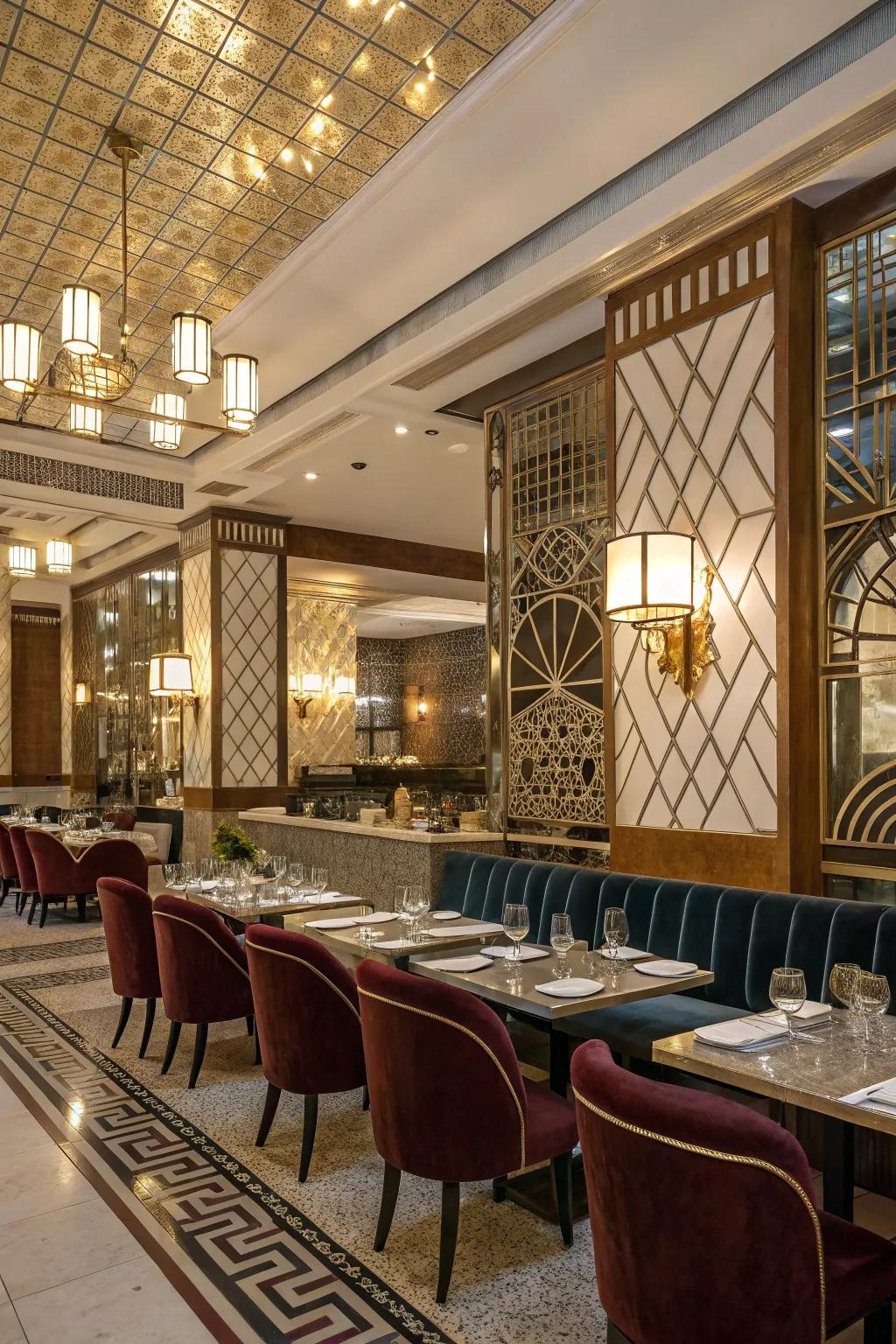 Art Deco design combines beauty and symmetry.