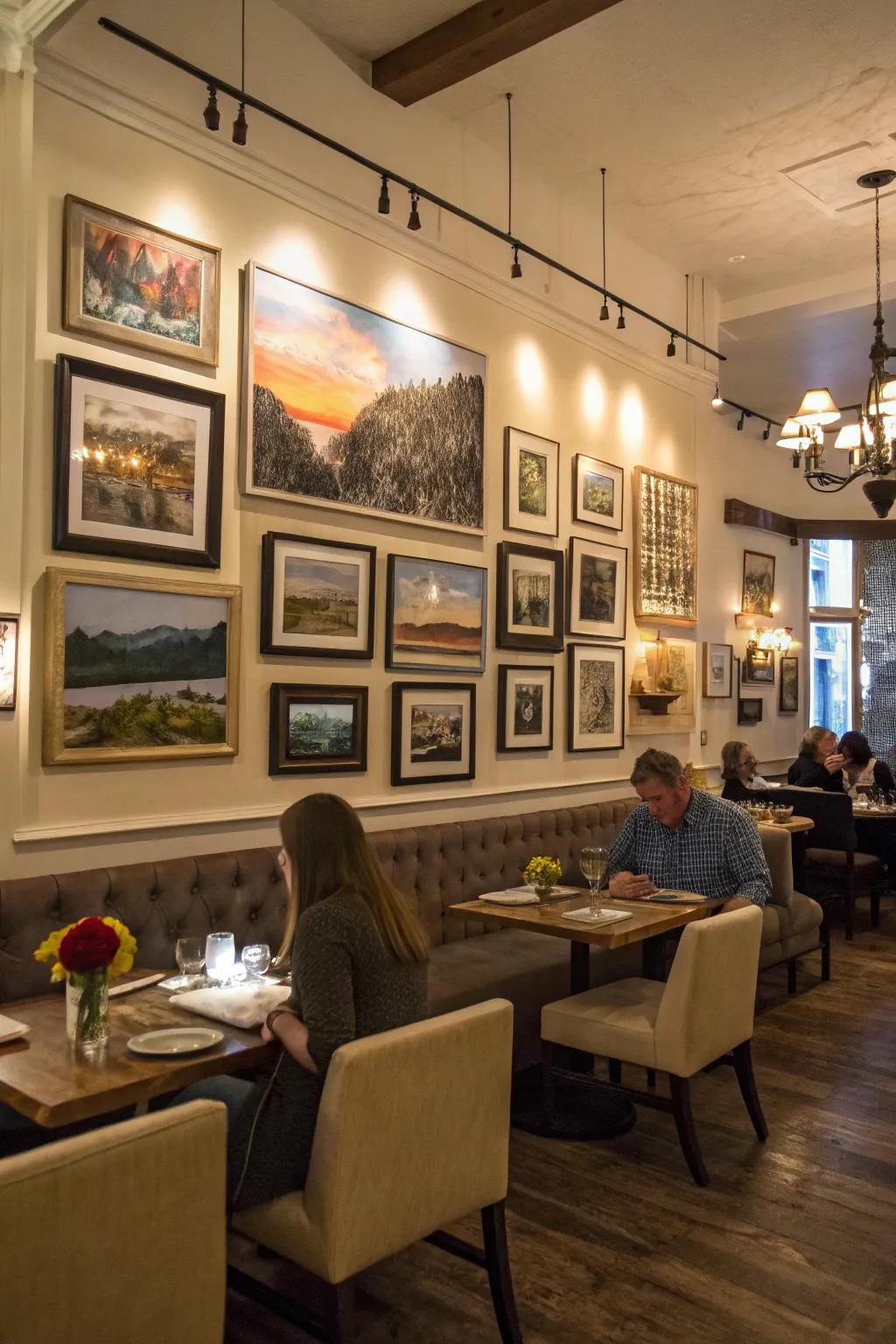 Supporting local talent adds distinct and transformative visual interest.