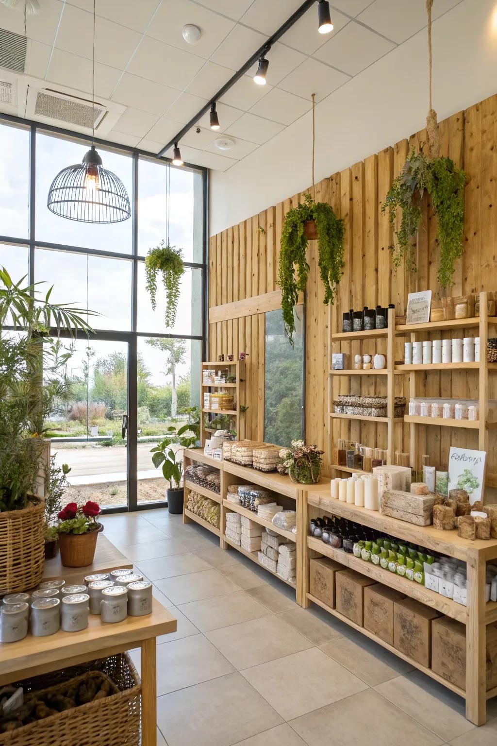 Sustainable decor choices resonate positively with eco-minded shoppers.