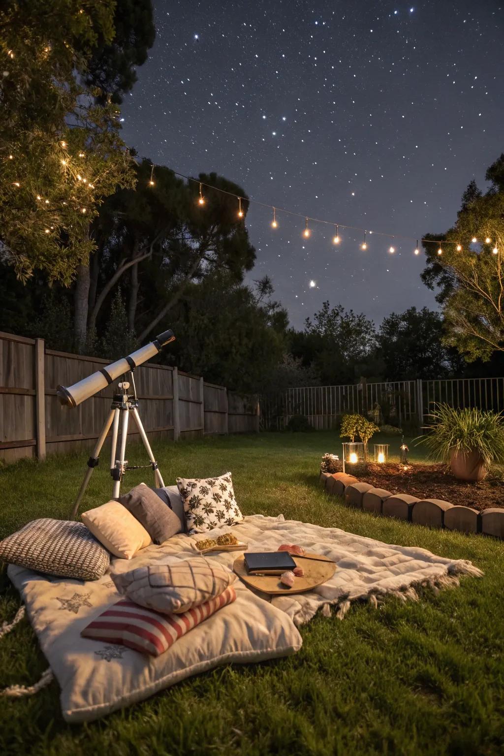 Sky viewing offers a peaceful and romantic experience.