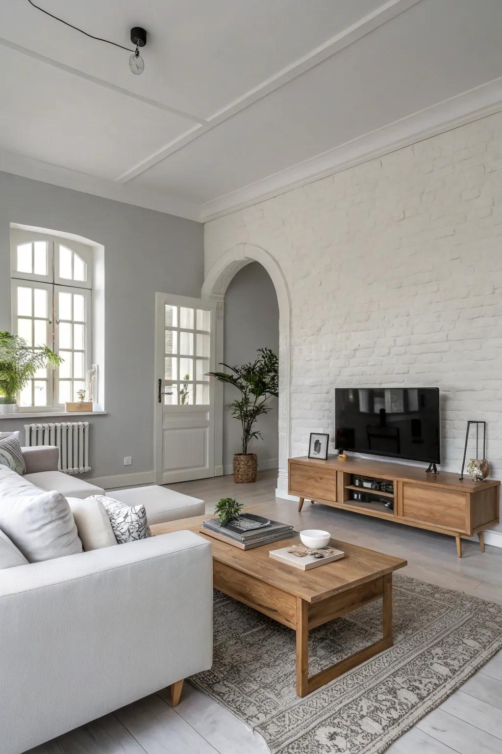 Ivory and neutral colors provide a pristine and contemporary aesthetic.