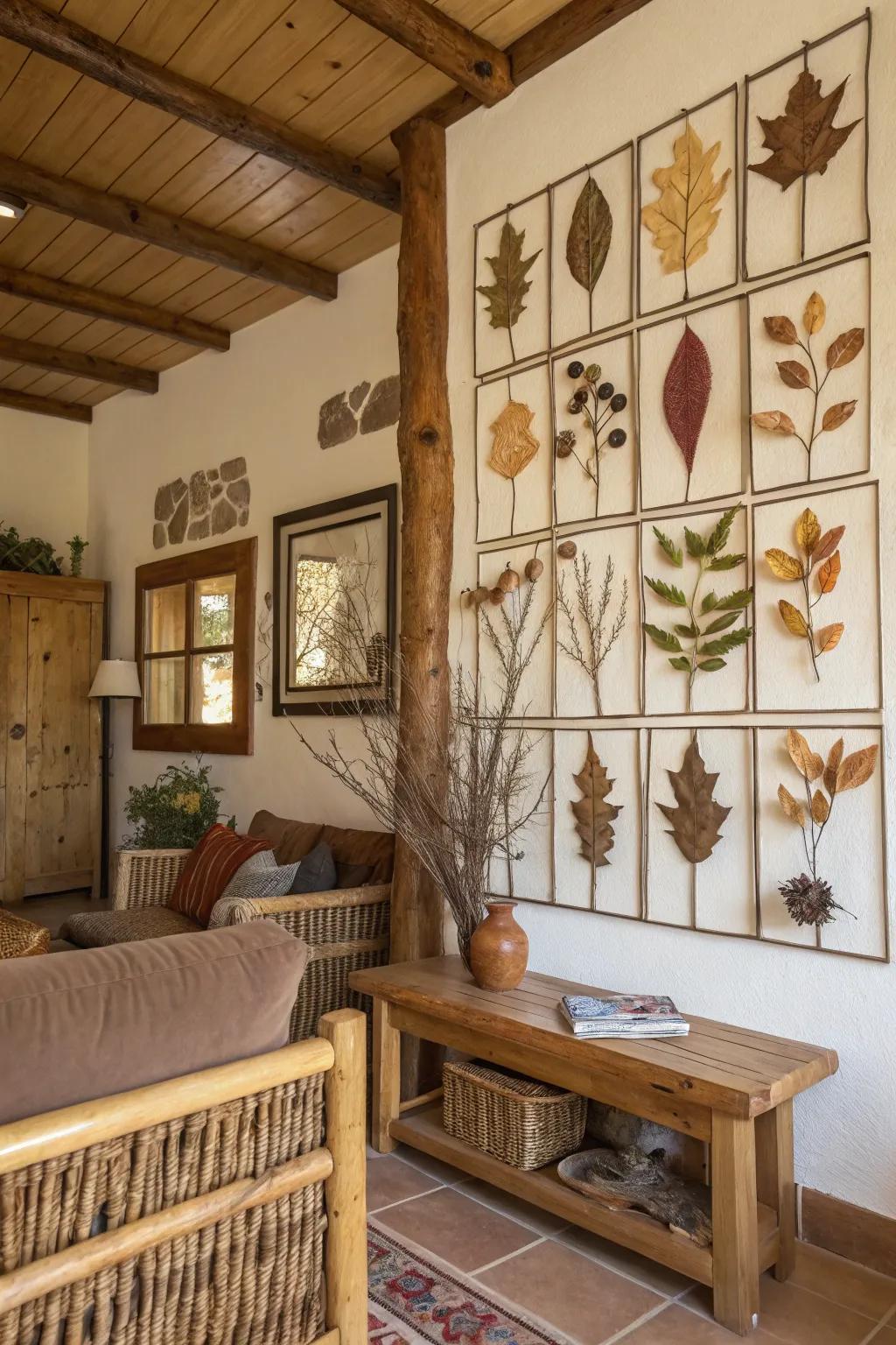 Scenery collages bring the outdoors inside.