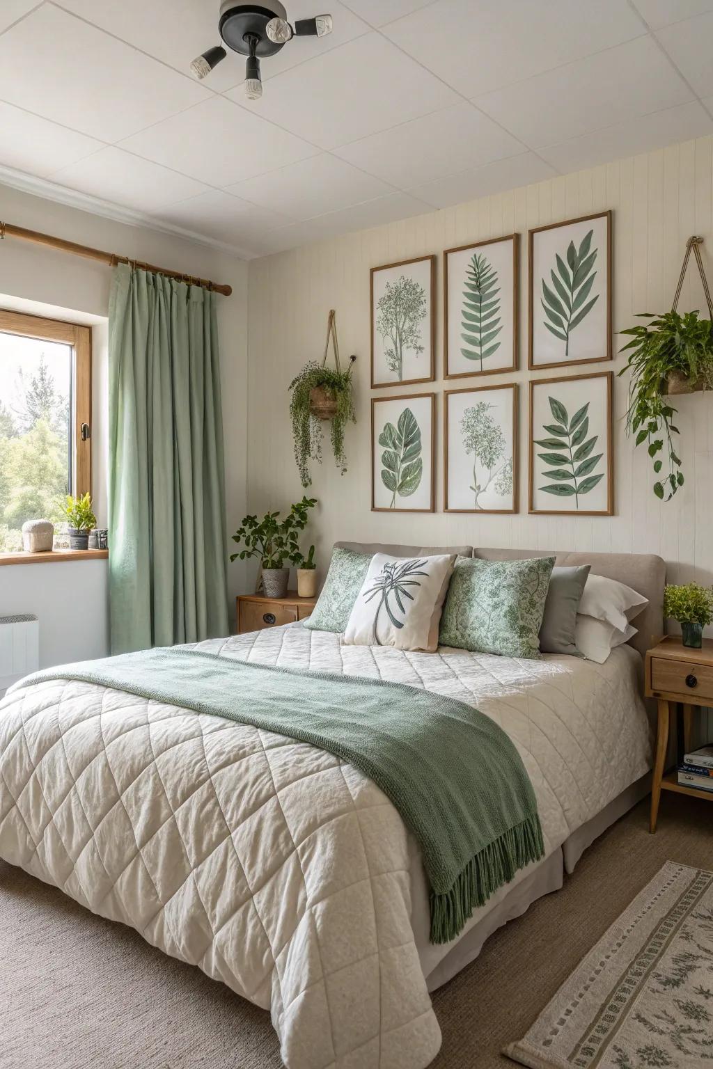 Organic-inspired artistry enhances the country-style theme.