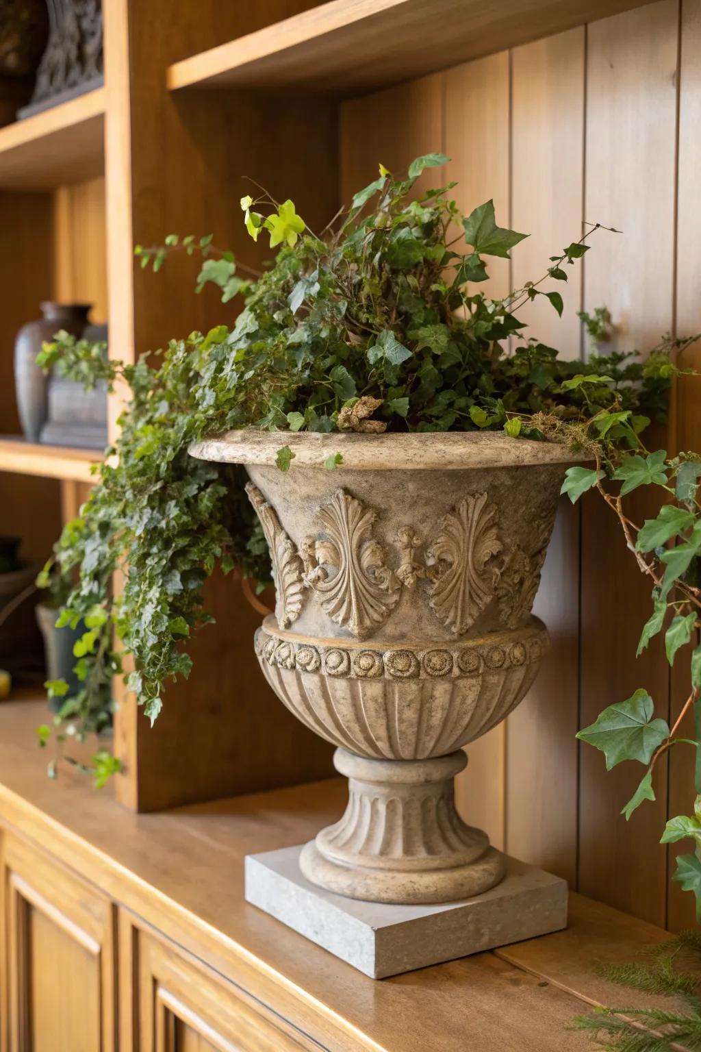 Stone vases enrich any interior by infusing a tactile and organic loveliness.