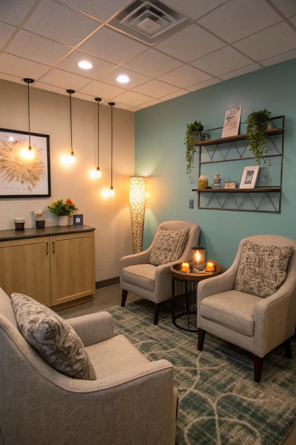 Atmospheric illumination establishes the ideal environment for relaxation.