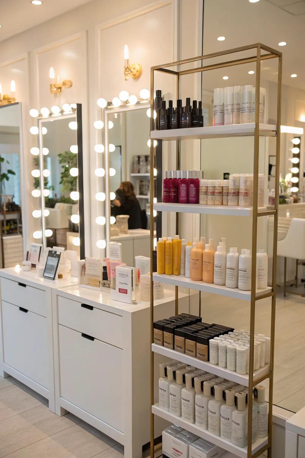 Establish depth via multi-level platforms.