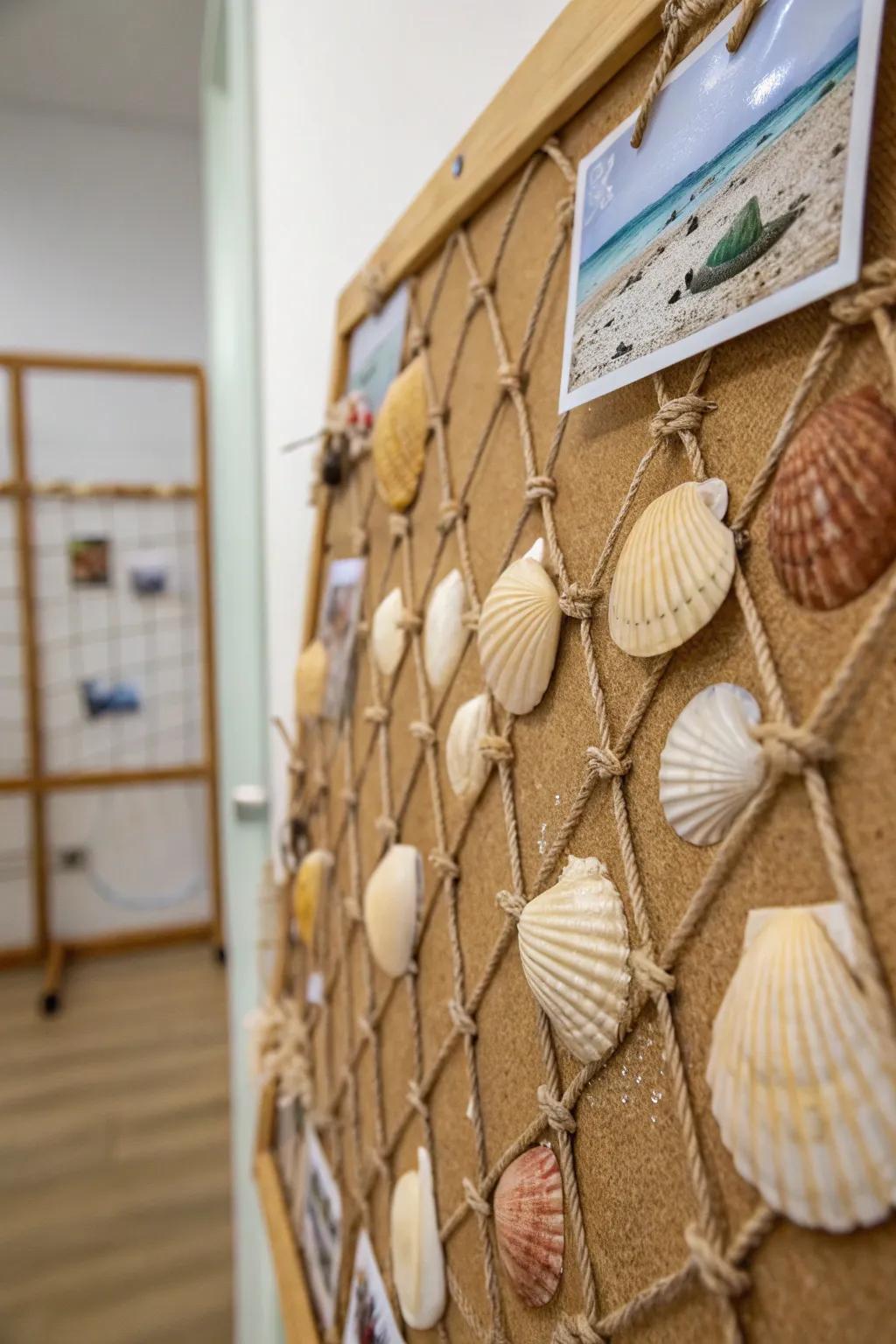 Capture the essence of the shoreline with a seashell presentation.