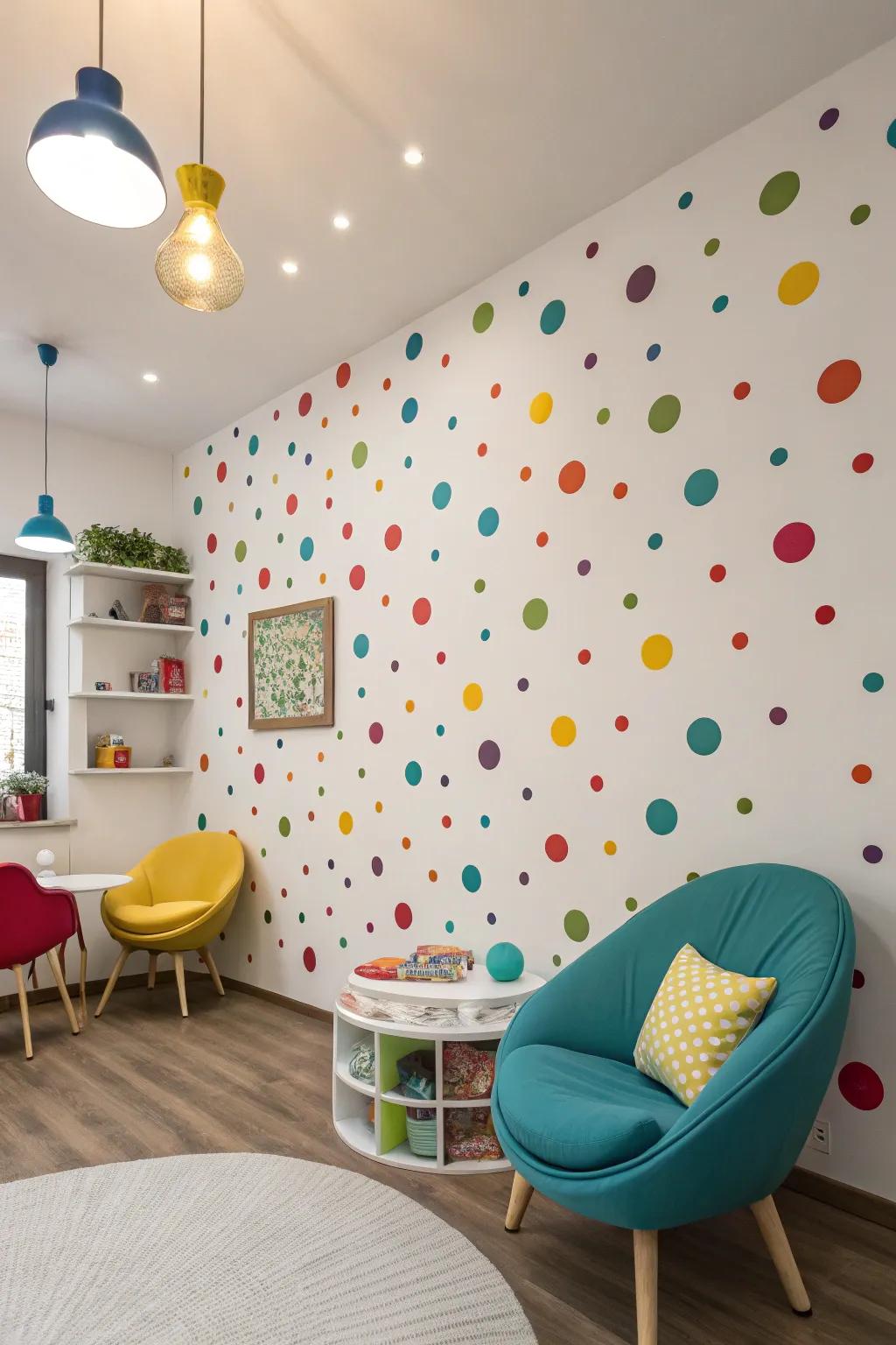 Polka dots bring a lively, playful vibe to your selfies.