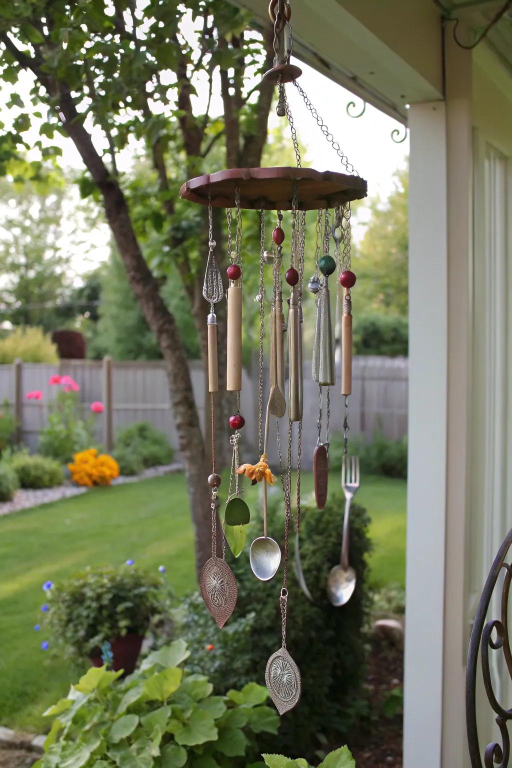 An unconventional blend of silverware fashions a unique audio backdrop.