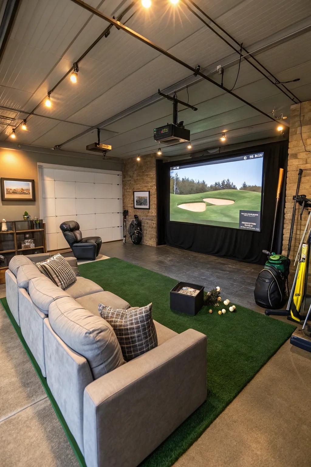 Tee off any time with a virtual simulator.