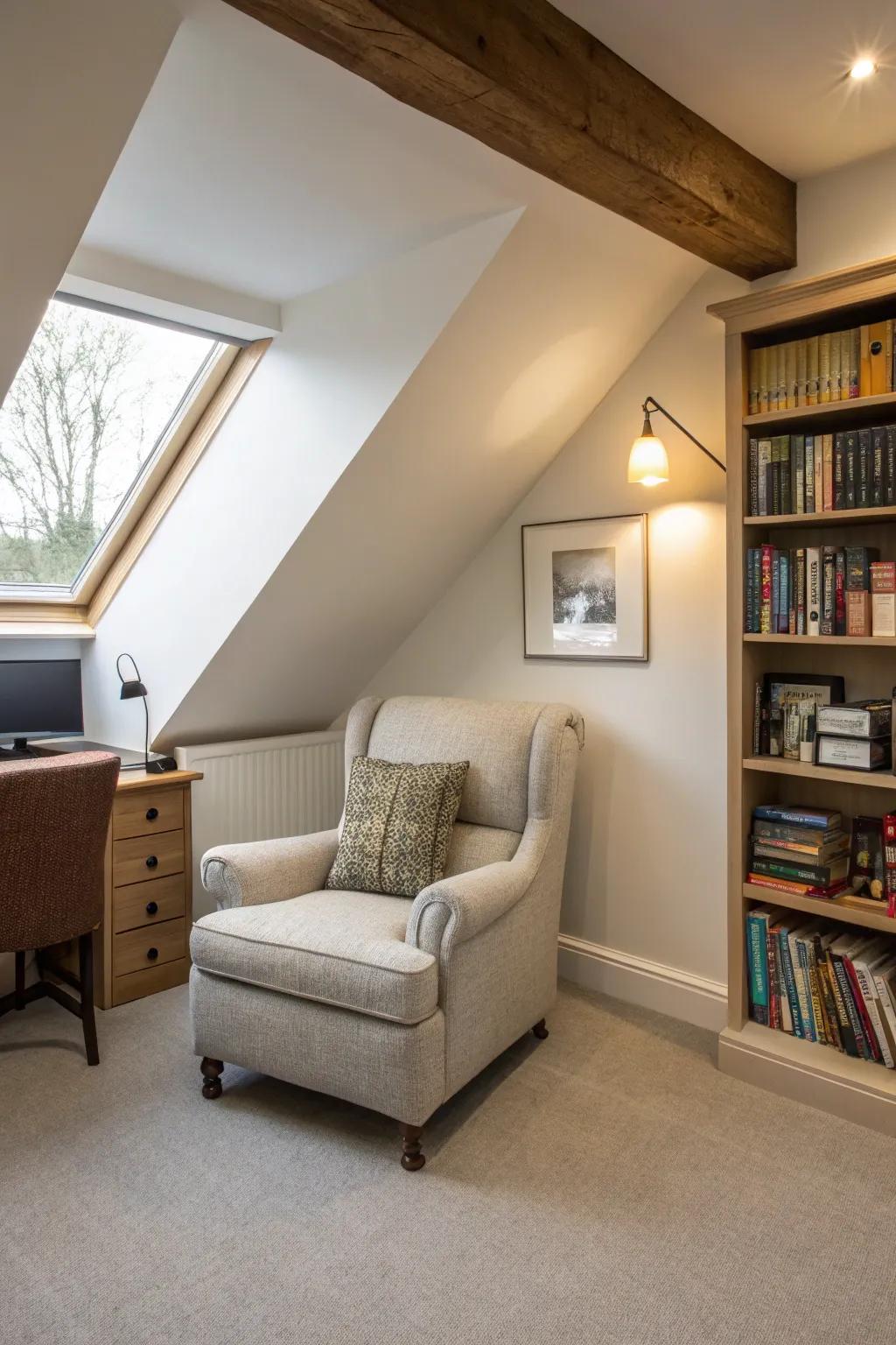 Creating a comfortable reading space inside of your office