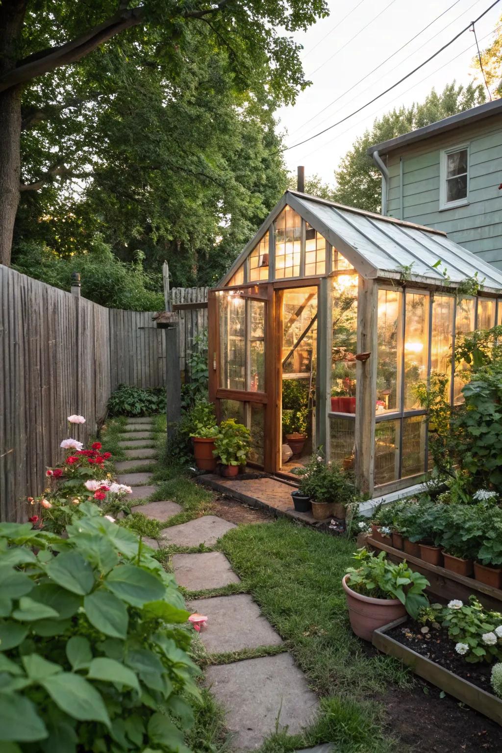 A miniature hothouse delivers a fusion of convenience and charm.