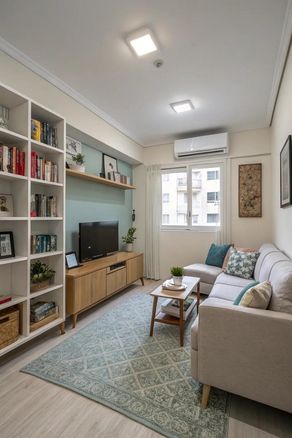 A well-thought-out design optimizes space in this personal cigar space.