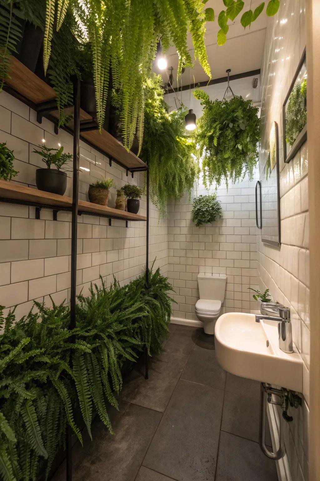 Greenery introduces freshness and vitality.