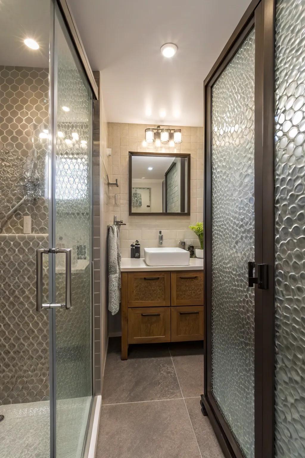 Art encounters function in etched crystal.