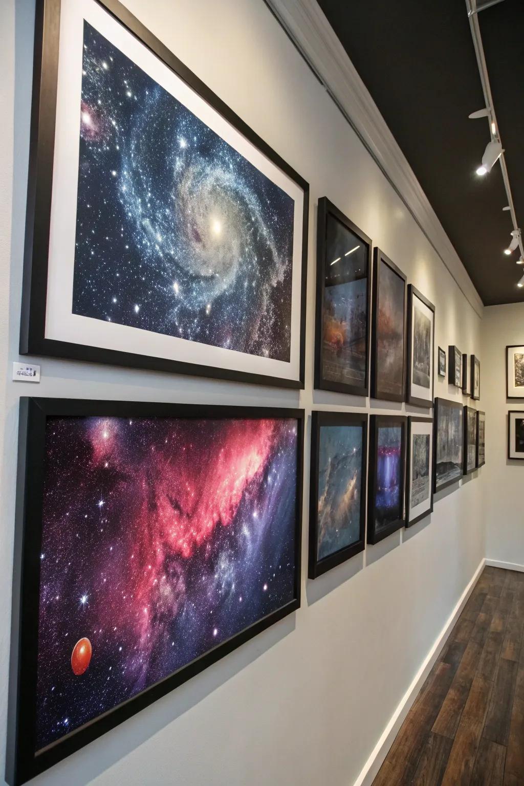 Cosmic wall art offers a breathtaking visual expedition through space.