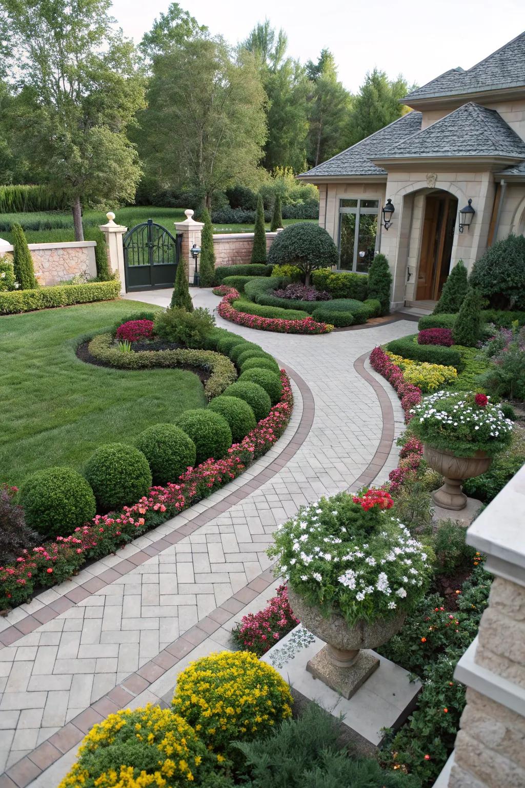 A harmonious garden is the result of a balanced design.