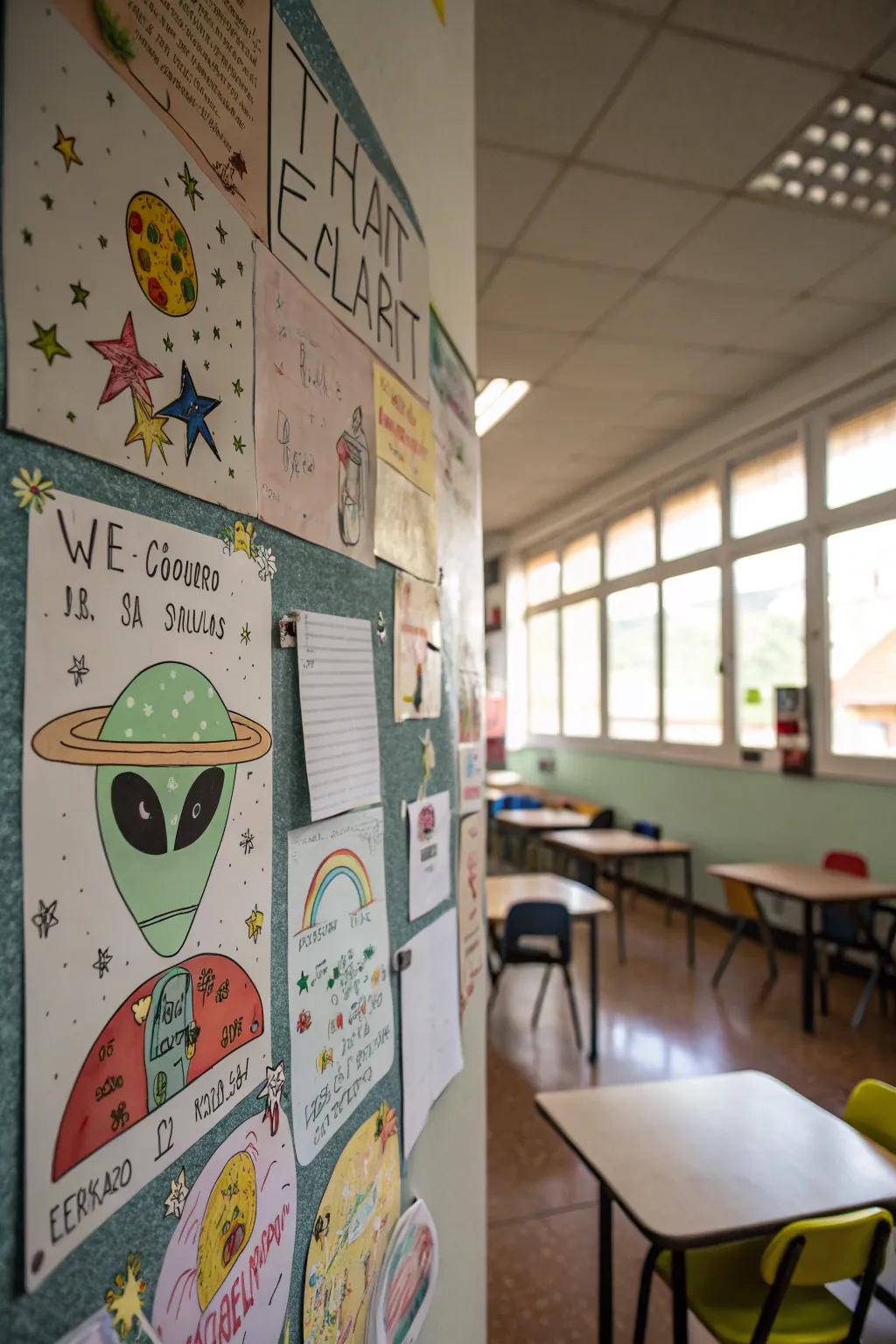 Obtain 'communications from distant galaxies' via an extraterrestrial message panel.