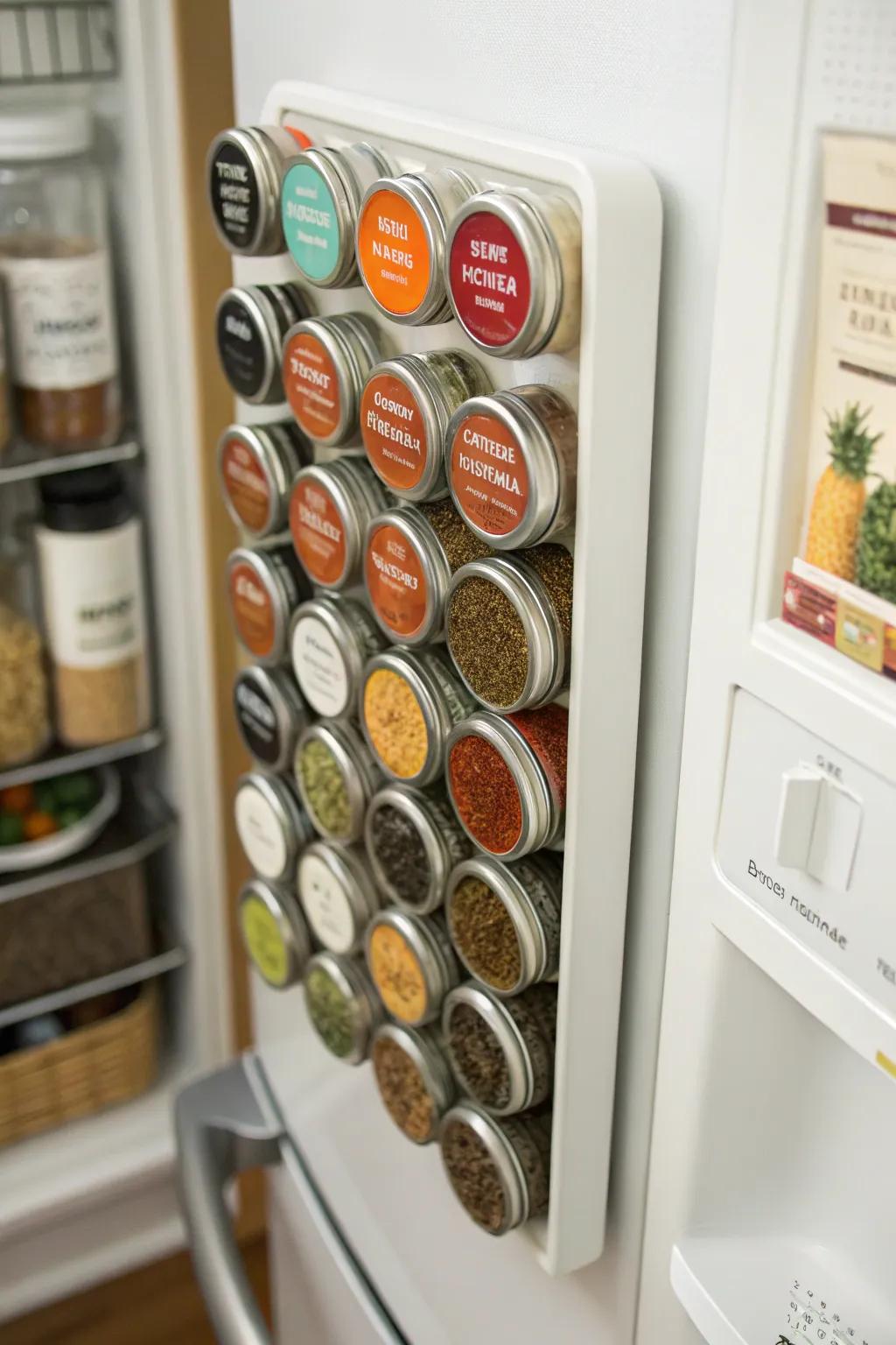 Mag-mount jars add both functionality and style to the kitchen.