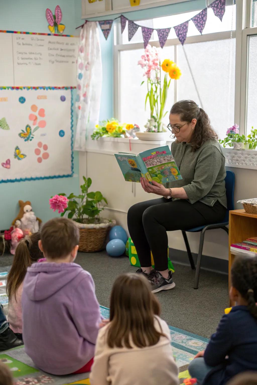 Captivating children with an interactive story time
