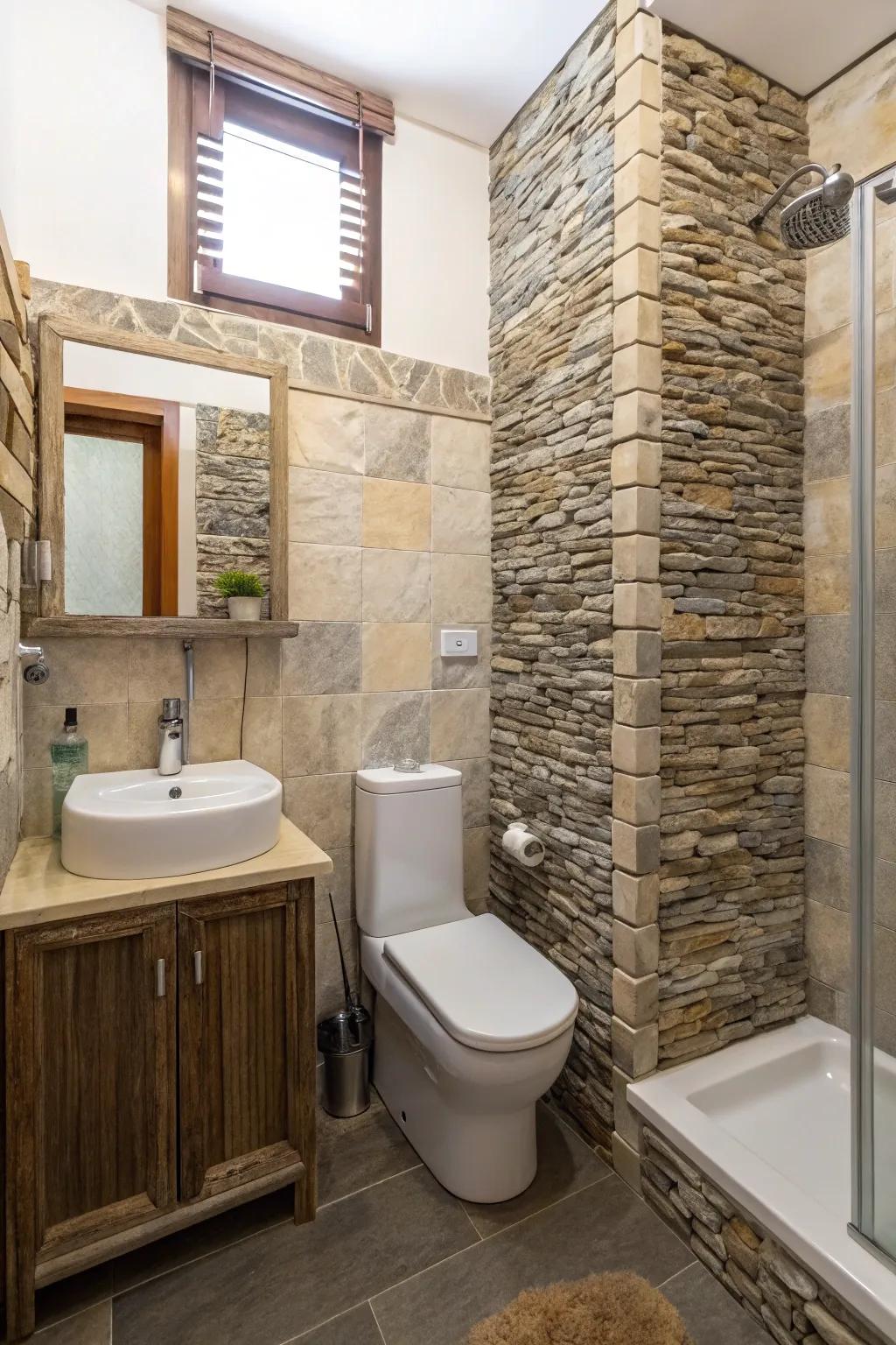 Optimize petite areas through innovative stone constructs.
