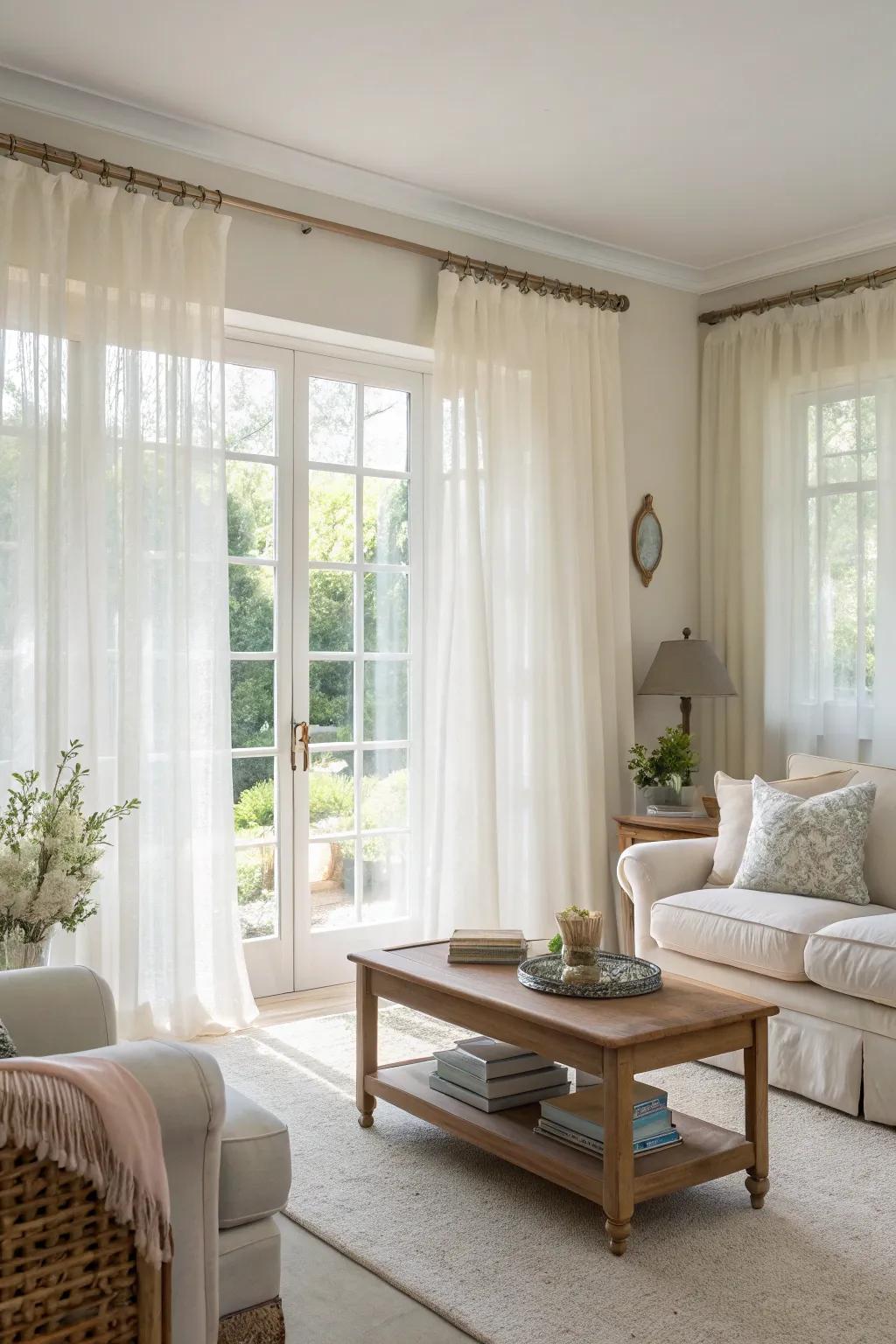 A bright and open living room that feels welcoming and airy.