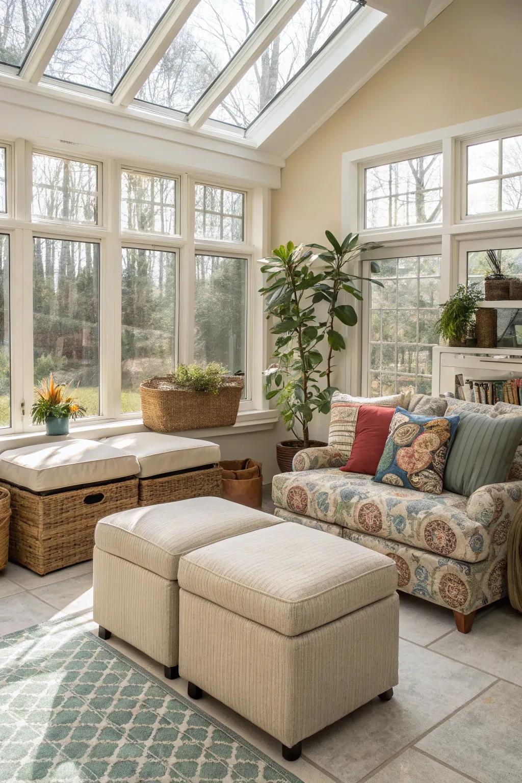 Versatile pieces optimize space and style.