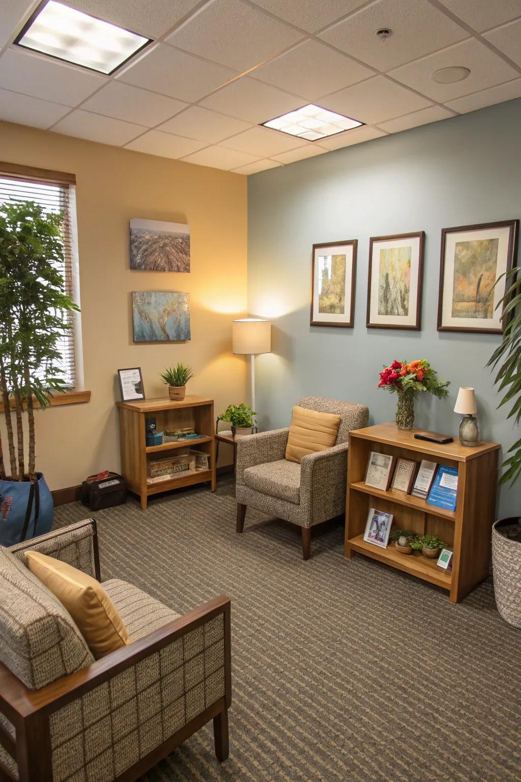 A well-ordered space which feels welcoming and open.