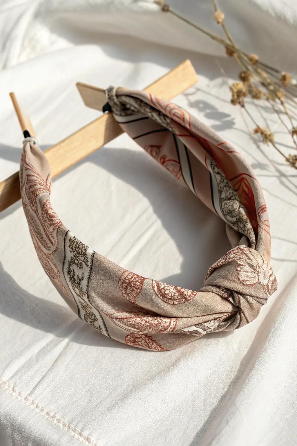 Elevate your style with handcrafted elegance: Discover the charm of our patterned headbands.