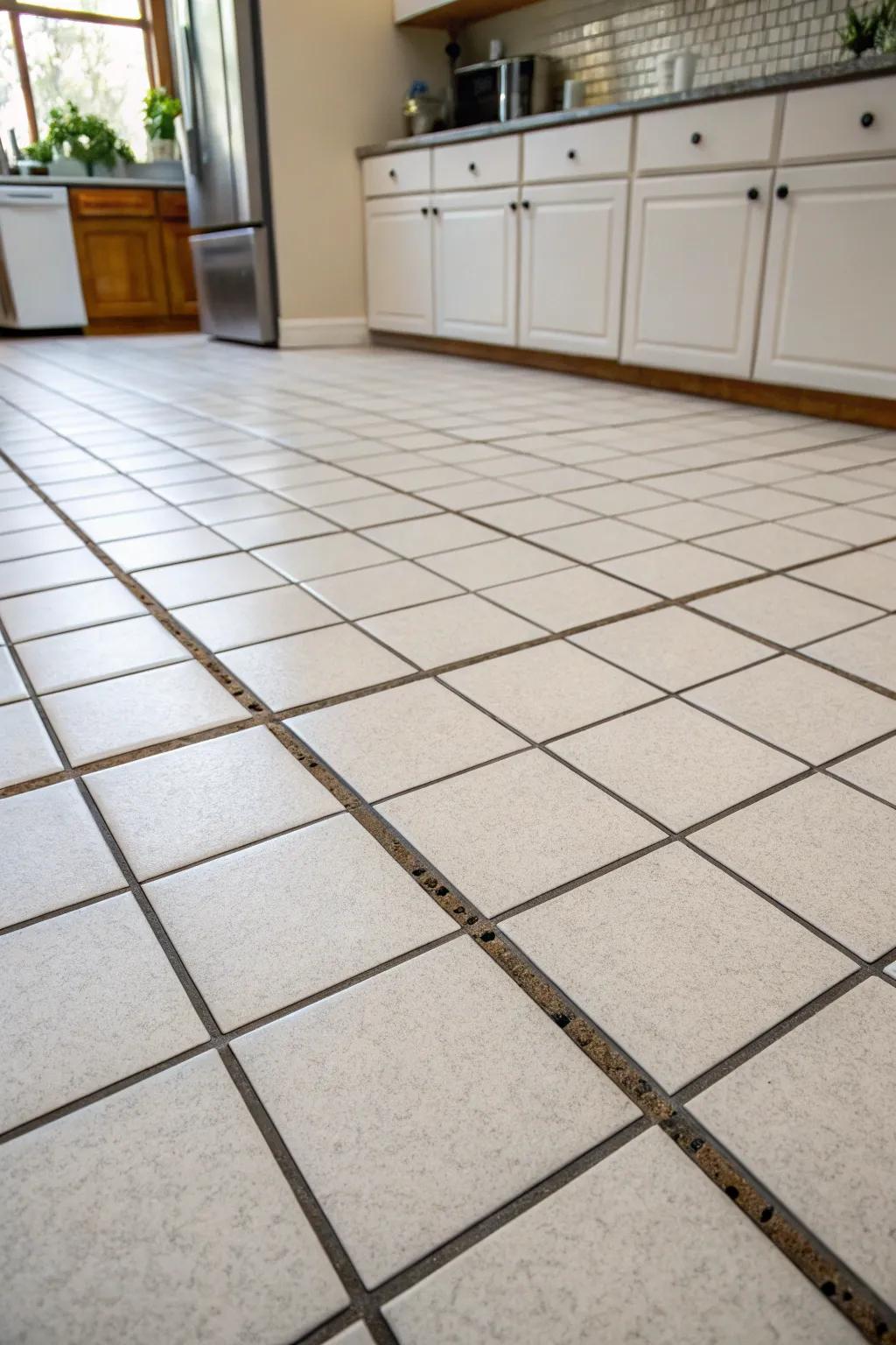 A modern square grid pattern provides a clean and minimalist look.