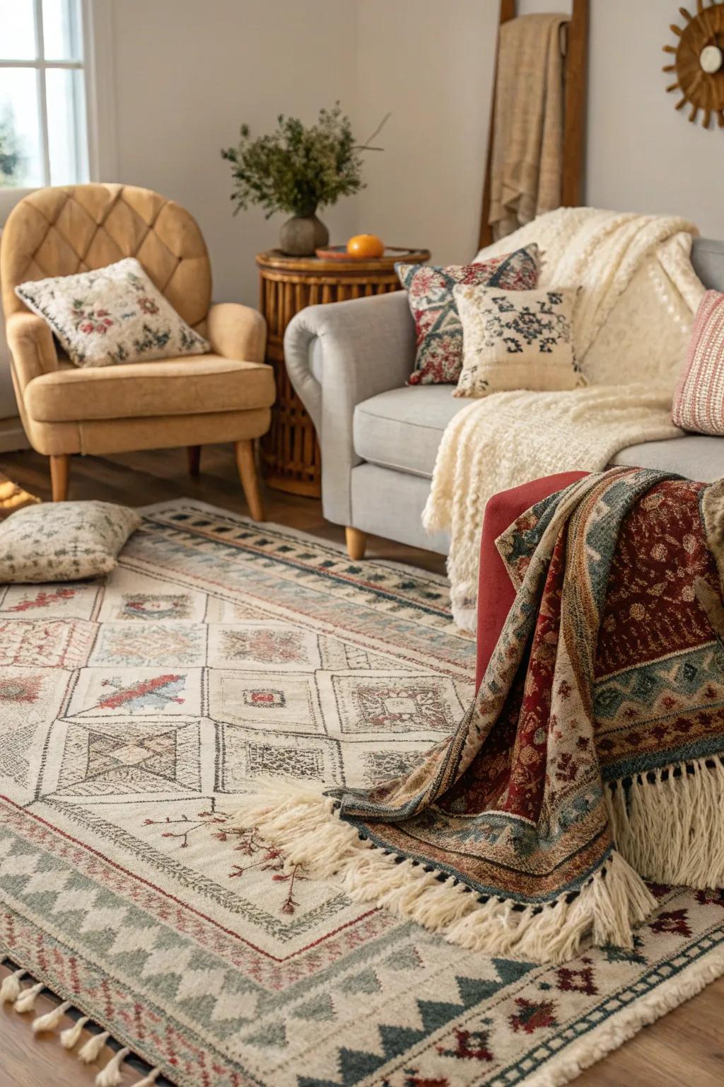 Patterns and textures add visual interest and depth.